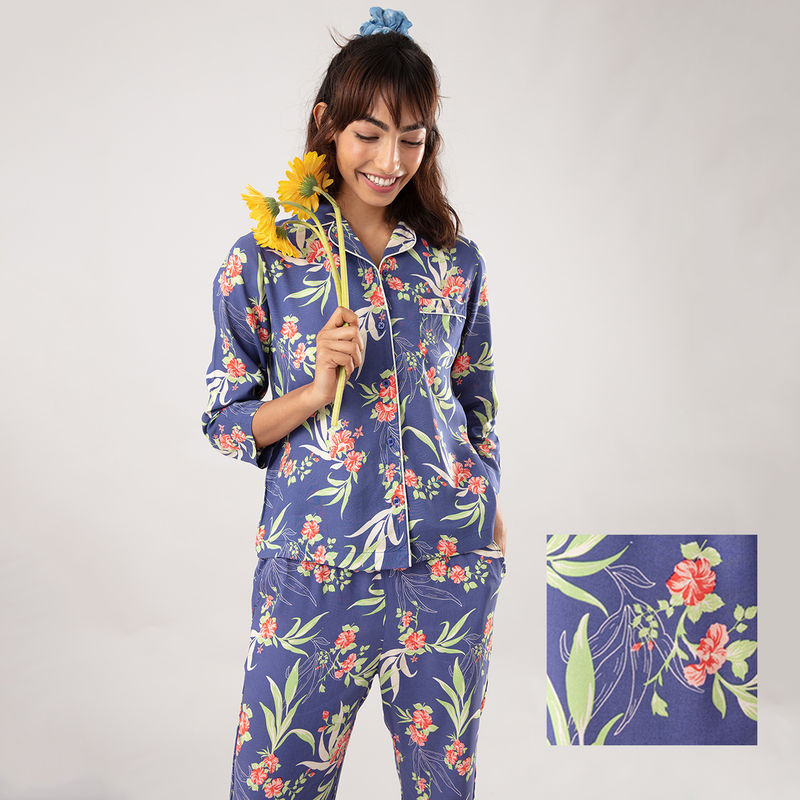 Buy Nykd by Nykaa Printed Paradise Ultra smooth Pyjama Set