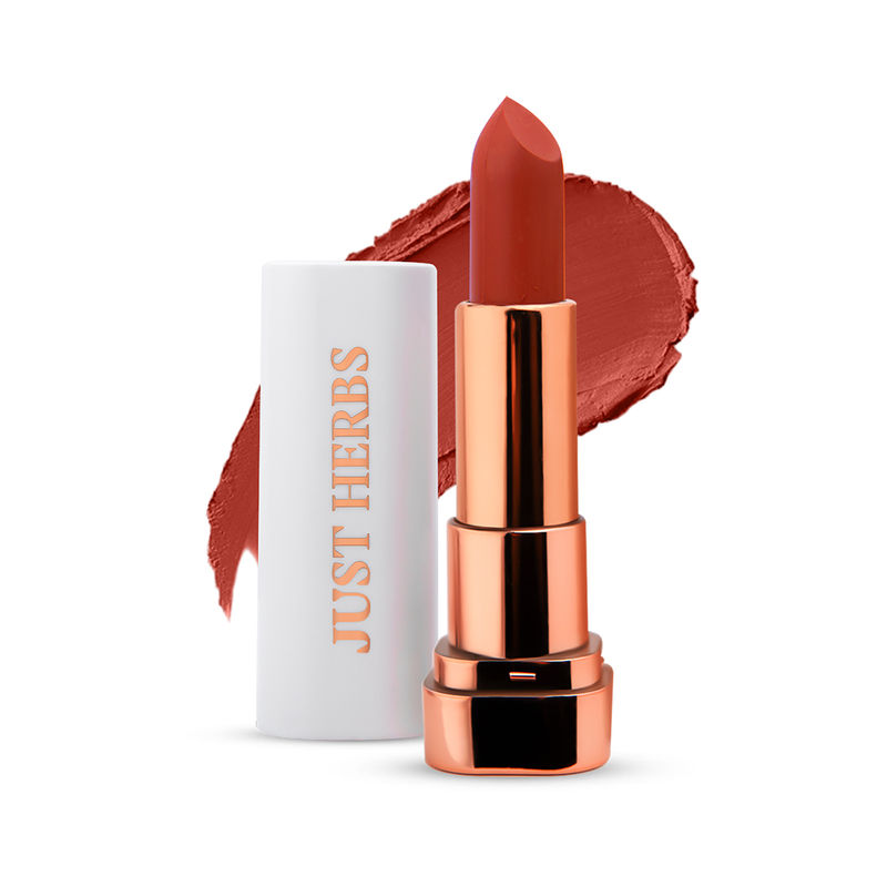 Just Herbs Long Stay Relaxed Matte Lipstick - Rust Divine