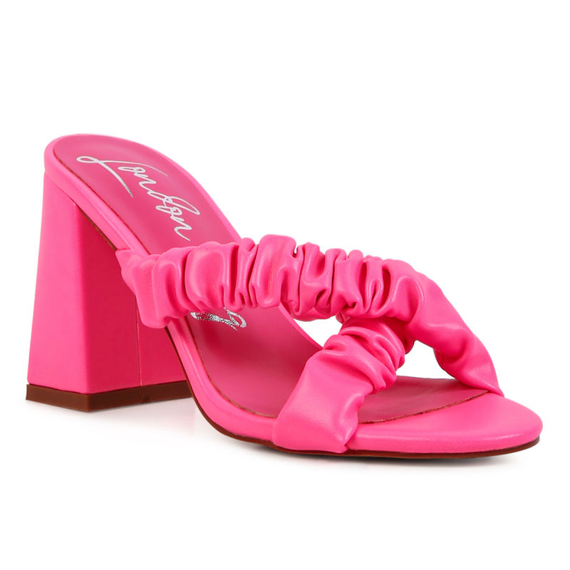 London Rag Solid Pink Heels (EURO 36)