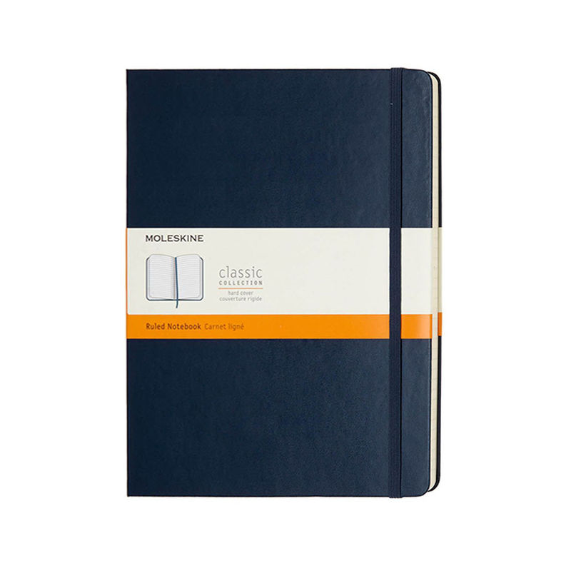 Moleskine Classic Notebook Ruled Hard Cover Xl Sapphire Blue Buy