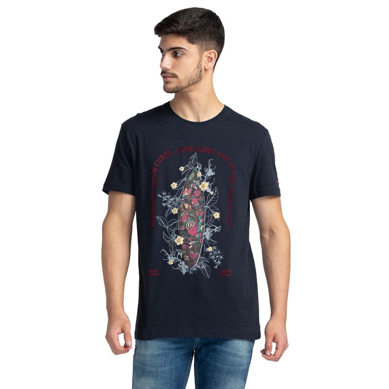 Being Human Men Short Sleeve T-Shirt Grey (L)