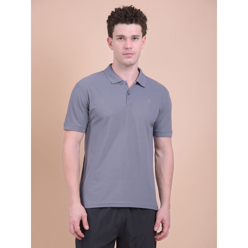 DCYPHR Men Element Slate Blue Polo T-Shirt (S)