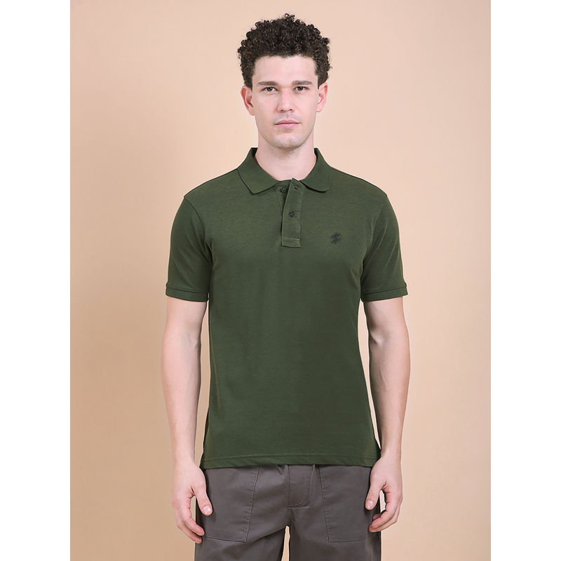 DCYPHR Men Gravitas Forest Green Polo T-Shirt (S)