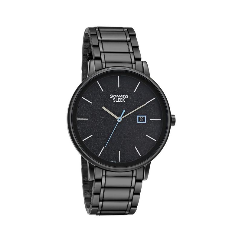 Sleek black watch top