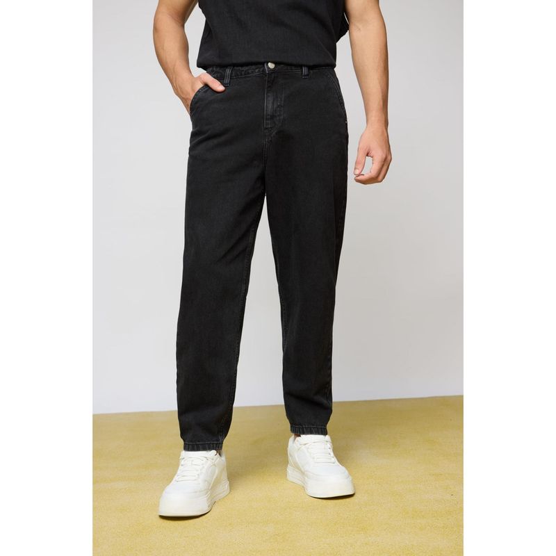 FREAKINS Black Rebel Mens Slouchy Jeans (38)