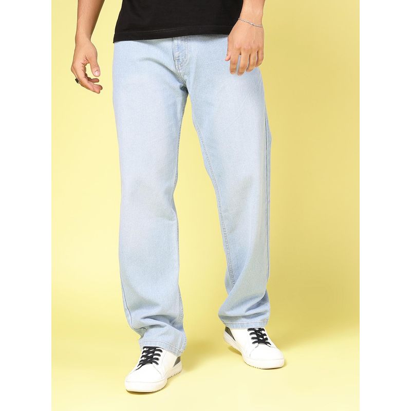 RIGO Men Straight Fit Light Blue Jeans (36)