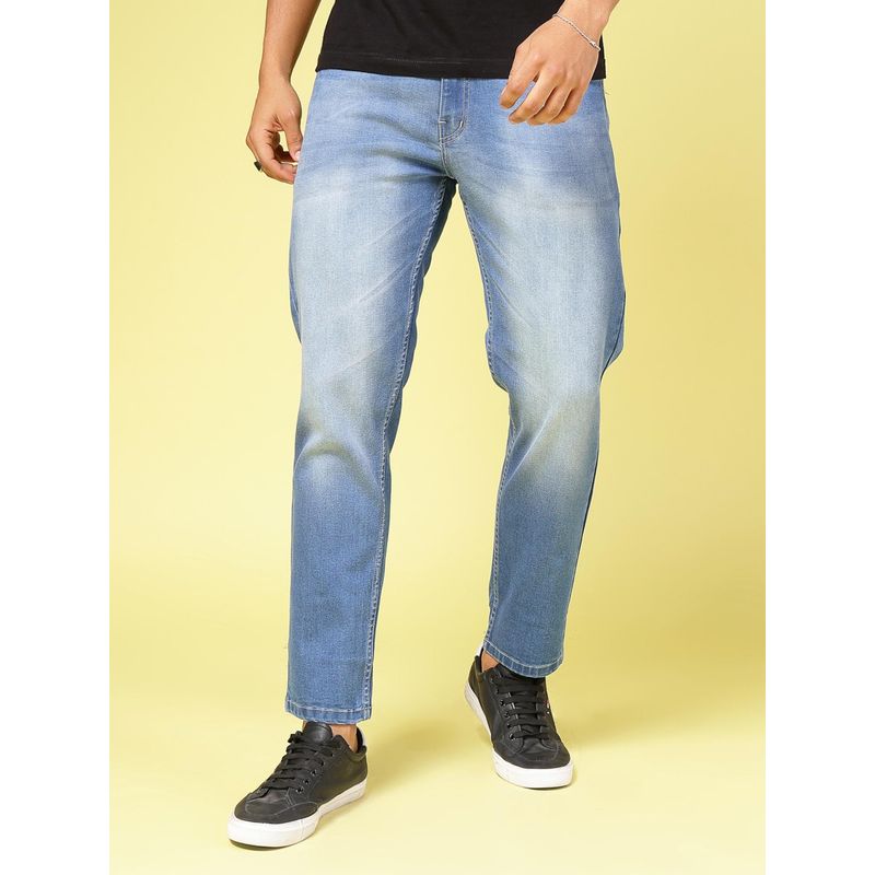 RIGO Men Ankle Fit Medium Blue Jeans (34)