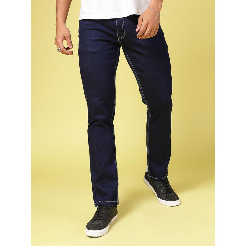 RIGO Men Slim Fit Dark Blue Jeans (32)