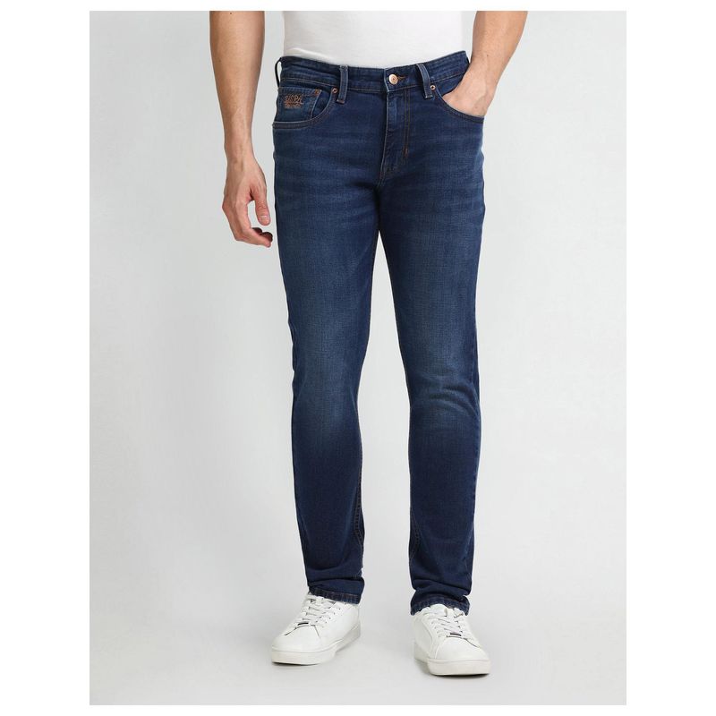 U.S. Polo Assn. Denim Co. Brandon Slim Straight Blue Jeans (38)