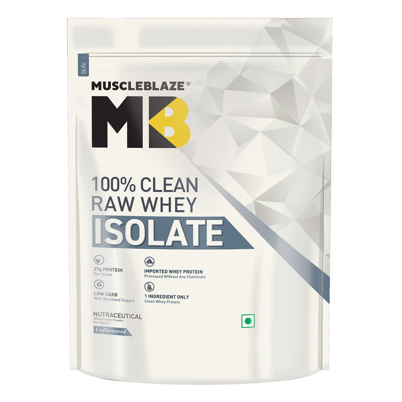 MuscleBlaze 100% Raw Whey Isolate - Unflavoured