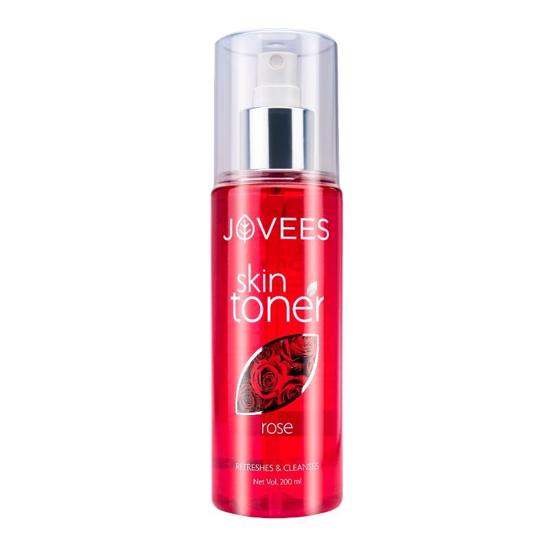 Jovees Herbal Rose Skin Toner For Youthful Skin, Tightens Pores, Healthy Glow 100% Natural - 200 ml