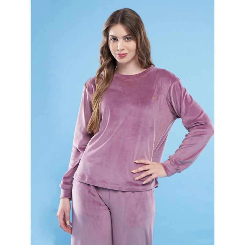 Mauve Holly Jolly Flannel Nightwear main image 1