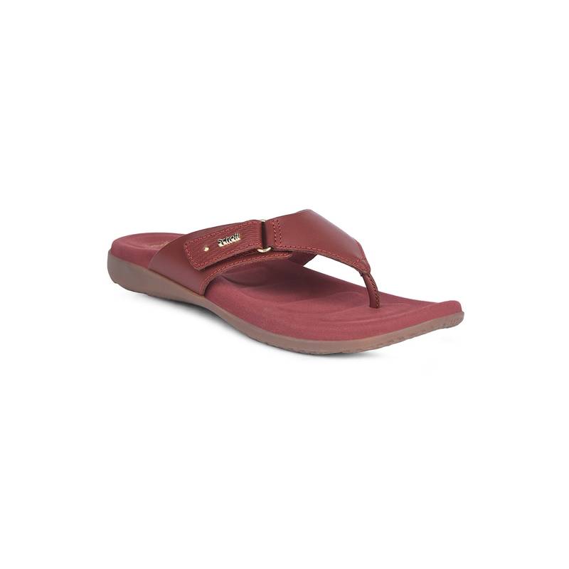 Scholl Women Red Leather Flats (UK 3)