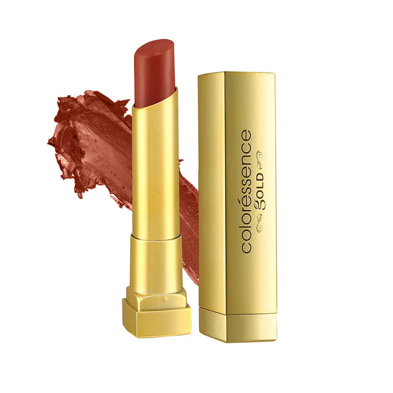 Coloressence Lip Cream Glossy Lipstick Non Sticky Long Stay Waterproof Formula, Caramel