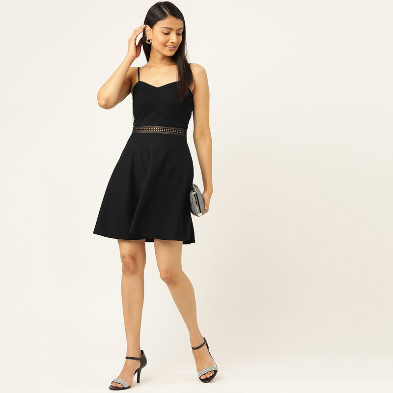 Twenty Dresses By Nykaa Fashion Midnight Magic Dress - Black (XXL)