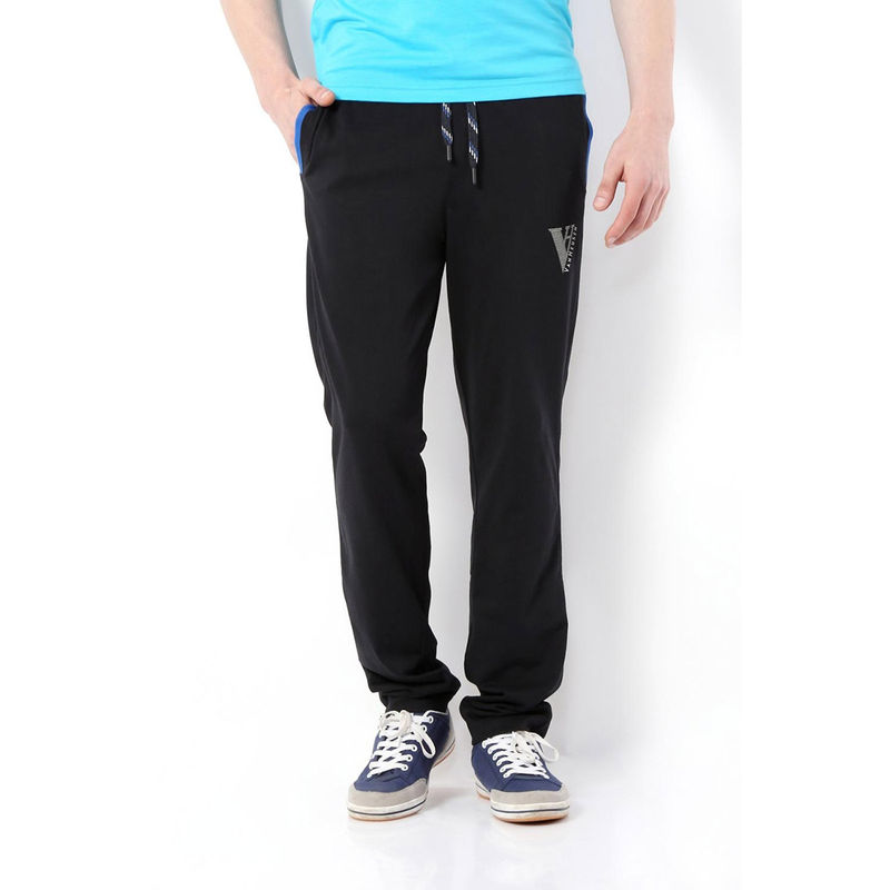Van Heusen Men Athleisure Smart Tech Track Pants - Black