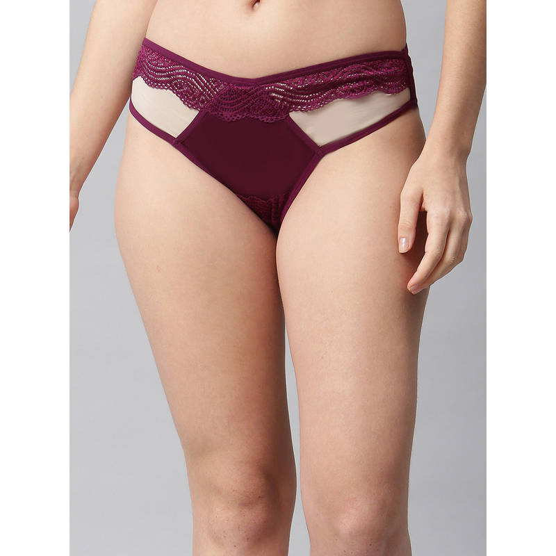 Cukoo Lacy Burgundy Panty (S)