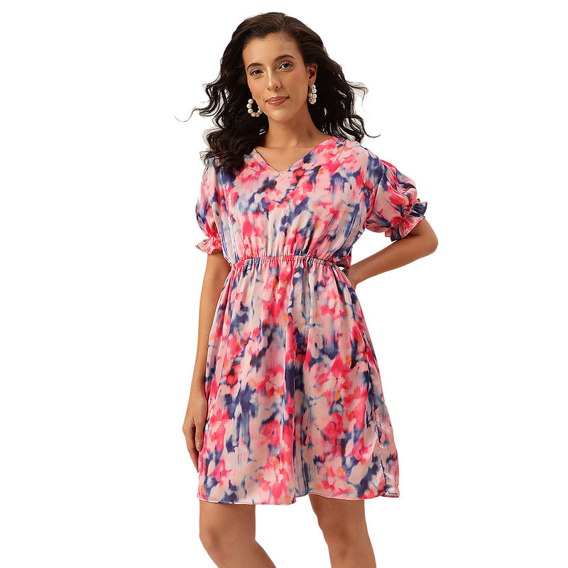 Cukoo Pink Printed Beach Dress (M)