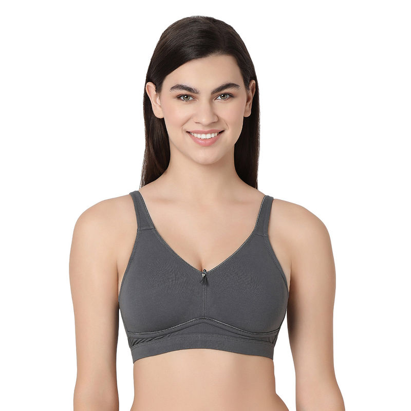 Juliet Women Non Padded T-Shirt Bra Kiara Dark Grey (38C)