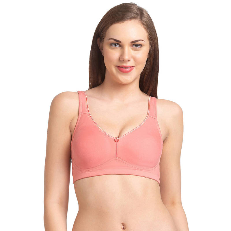 Juliet Women Cotton Non-Padded Minimizer Bra Rose Peach (34D)