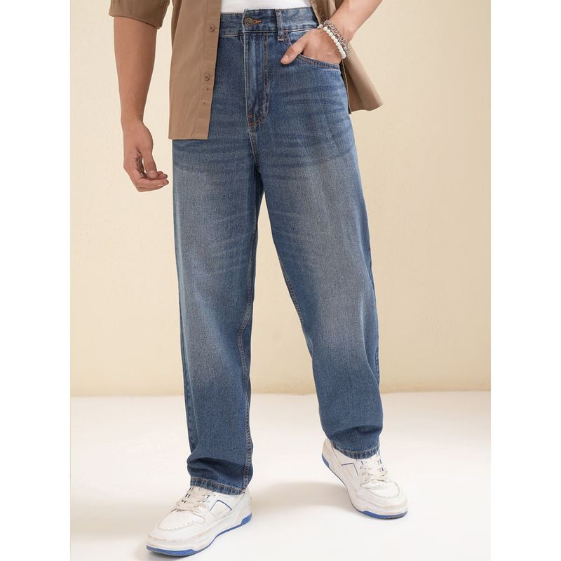 HIGHLANDER Men Blue Loose Fit Jeans (30)
