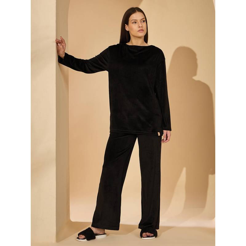 Sweet Dreams Women Solid Pyjama and Shirt (S)
