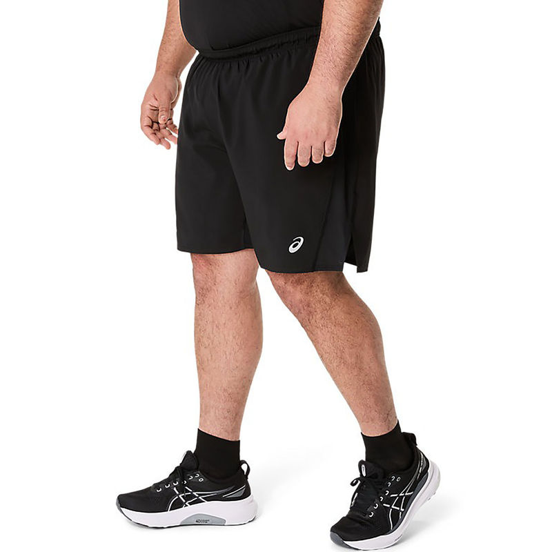 ASICS Men Black Icon 7In Running Shorts (XL)