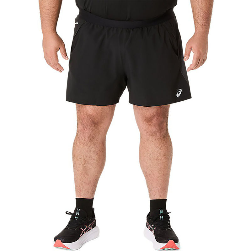 ASICS Men Black Road 5In Running Shorts (XS)