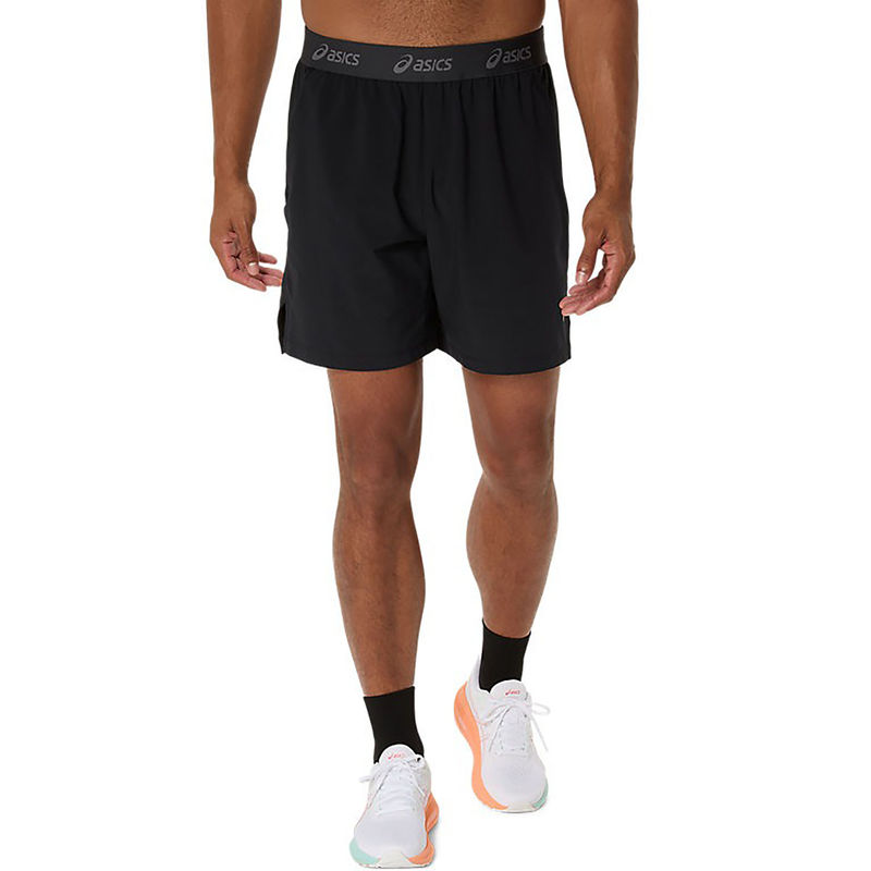 ASICS Men Black Acti Breeze Solid 7In Training Shorts (L)