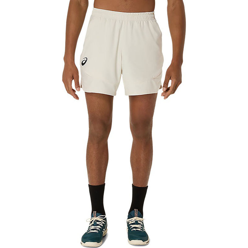 ASICS Men White Match 7In Training Shorts (XL)
