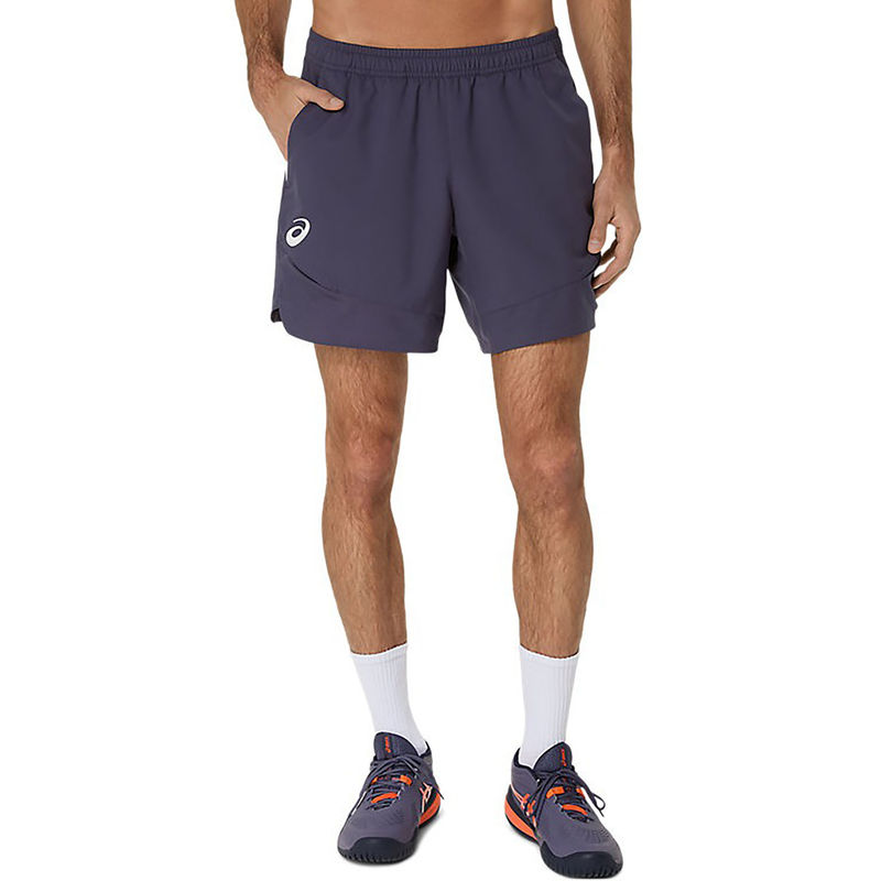 ASICS Men Navy Blue Match 7In Tennis Shorts (L)