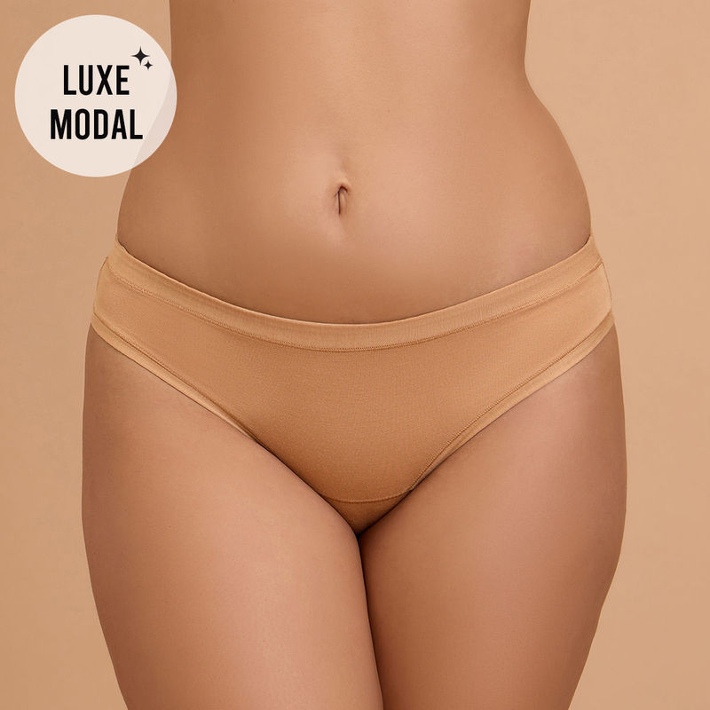 Nykd by Nykaa Super Soft Luxe Modal Bikini Panty NYP382 Tan (L)