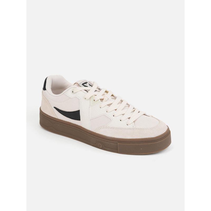 Xtep Classic Series Skateboarding Shoes for Women, Alabaster/Black (EU 35)