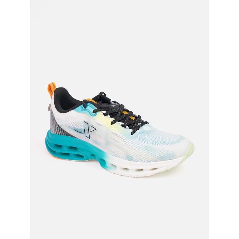 Xtep Dynamic Run Series Reactive Coil Sports Running Shoes for Men, Black/Aurora Green (EU 40)