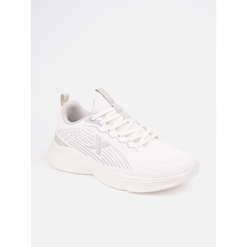 Xtep Comfort Run Series Synthetic Ip Outsole Comfortable Running Shoes for Men, Canvas White (EU 40)