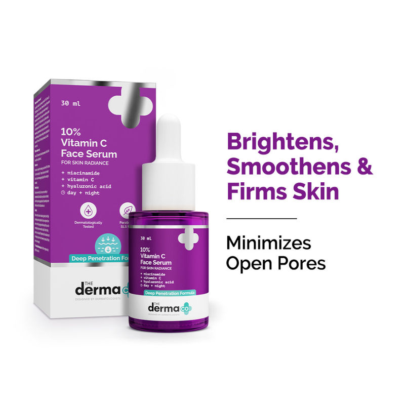 The Derma Co 10% Vitamin C Face Serum For Glowing skin 30ml