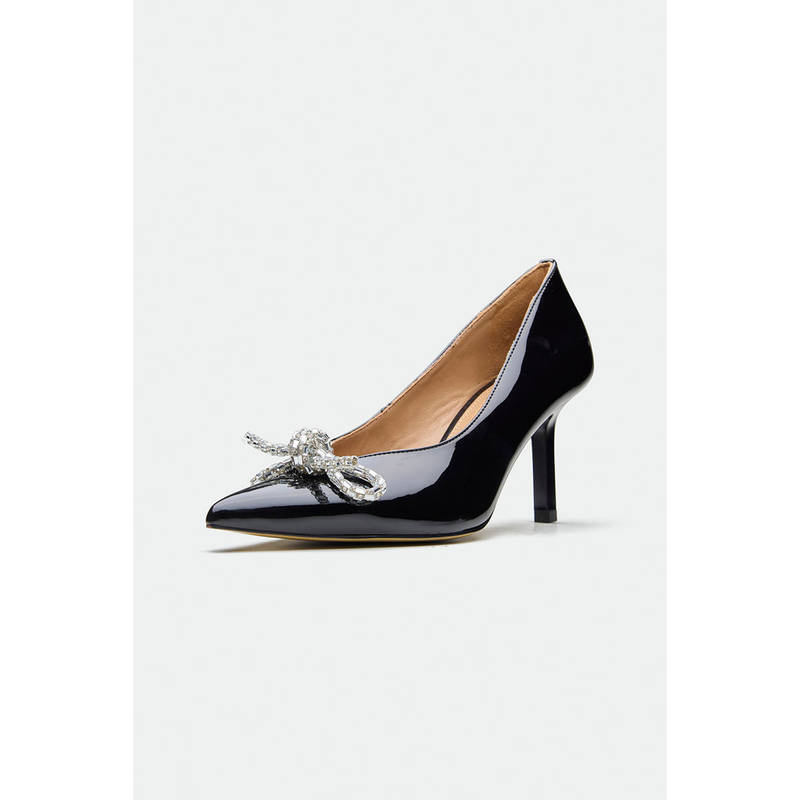 Oroh Black Warrington Stiletto Heels (EURO 37)
