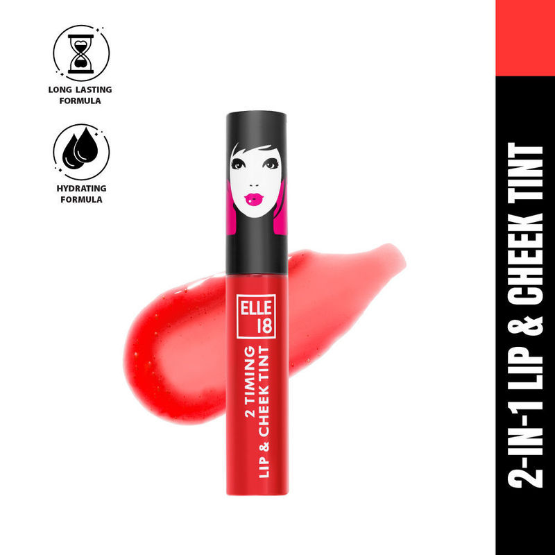 Elle 18 2 Timing Long-Lasting Hydrating Lip & Cheek Tint , Tropicana