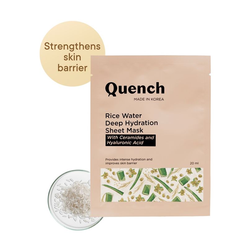 Quench Sheet Mask Deep Hydration - Rice Water