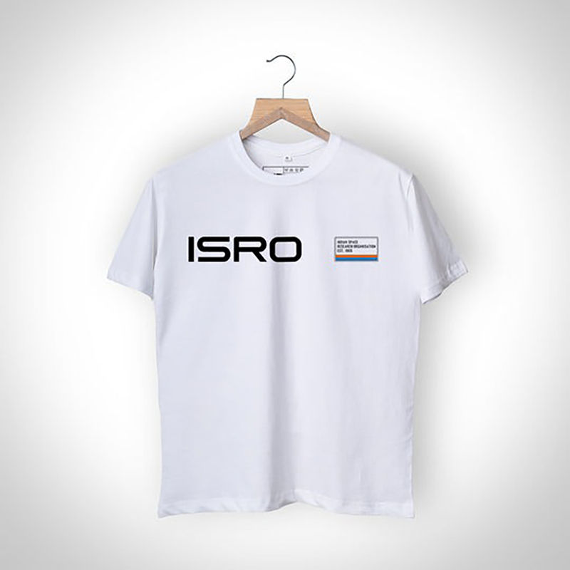 A47 ISRO White Satish Dhawan Space Centre T-Shirt (S)