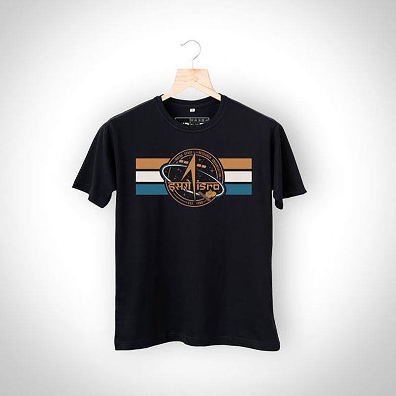 A47 ISRO Black Classic T-Shirt (S)