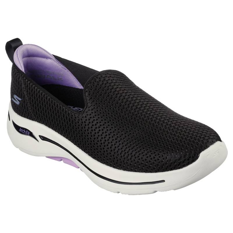 SKECHERS GO WARK ARCH FIT H Black Slip On (UK 4)