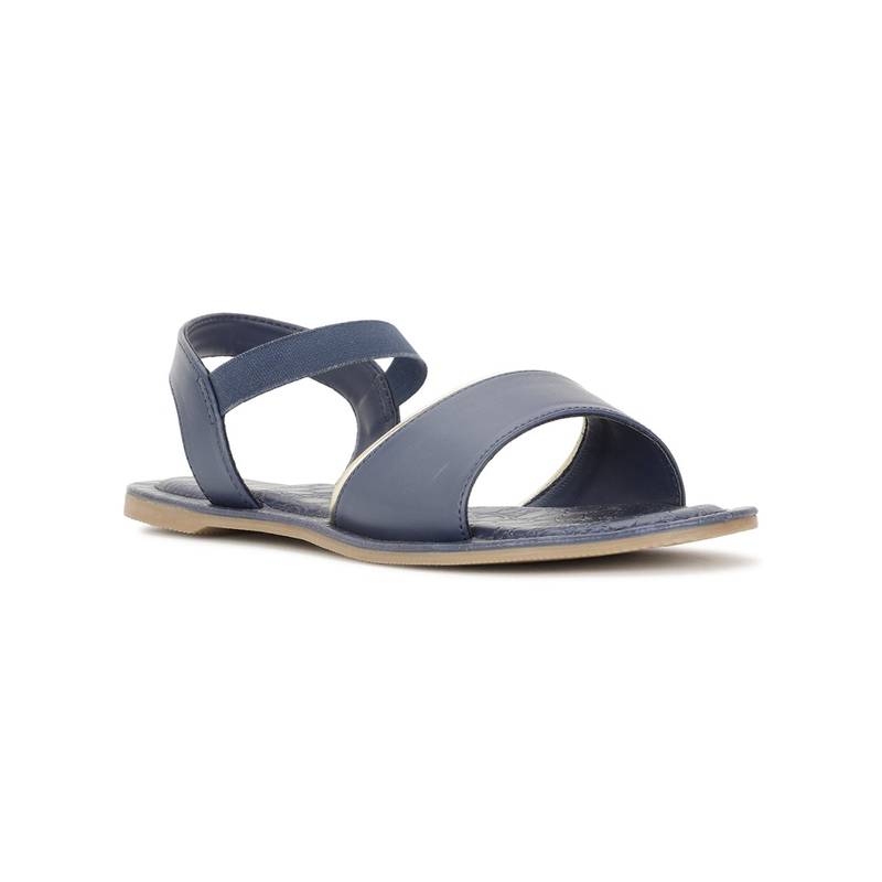 Bata Women Slip On Navy Blue Sandals (UK 3)