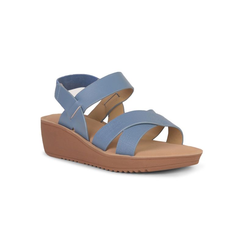 Bata Women Slip On Blue Heels (UK 4)