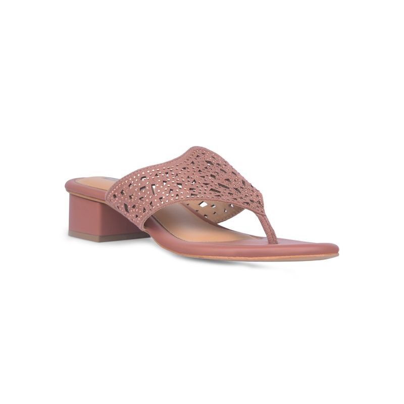 Red Label Women Slip On Pink Heels (UK 4)
