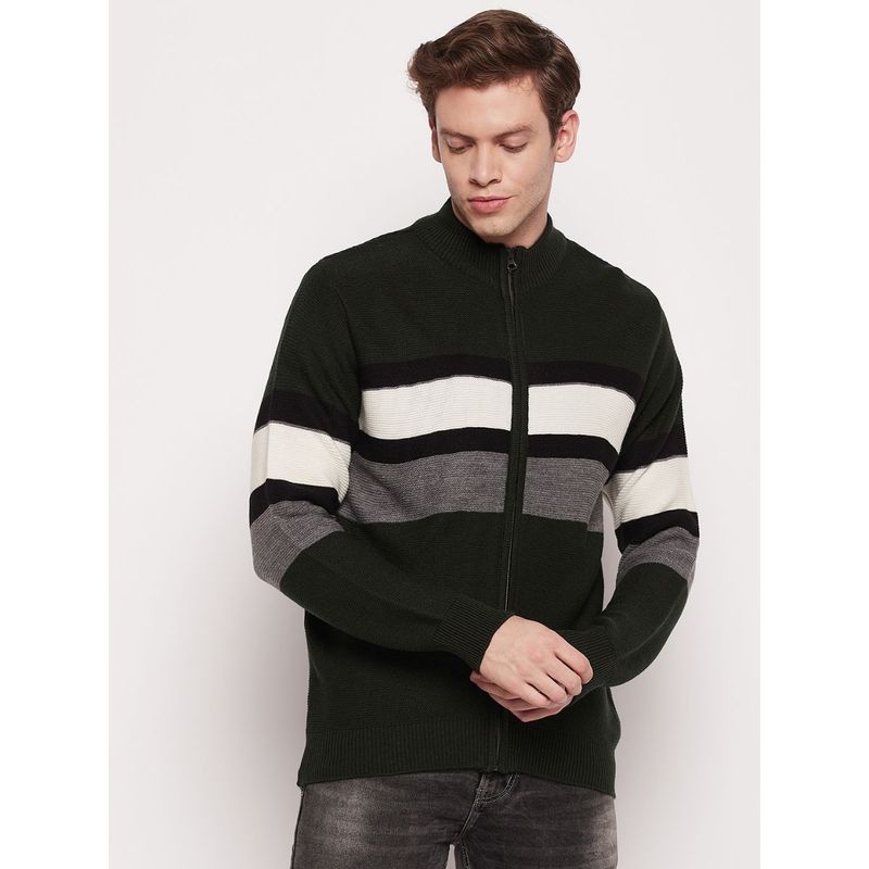 Cantabil Men Olive Sweater (L)