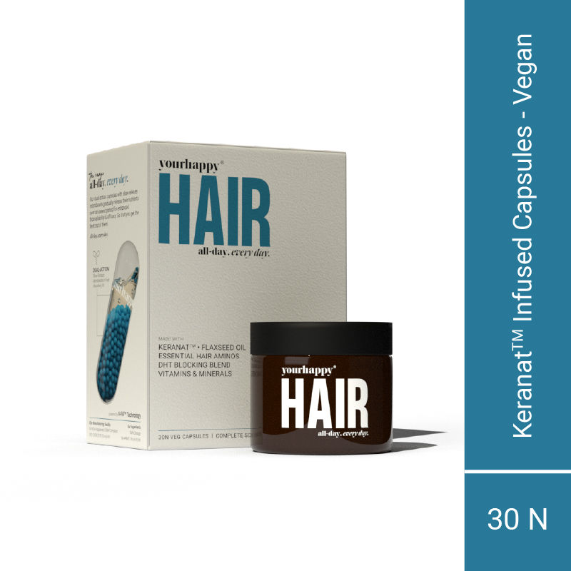 Buy YourHappyLife Hair With Keranat™, Biotin, DHT Blockers - Dual ...
