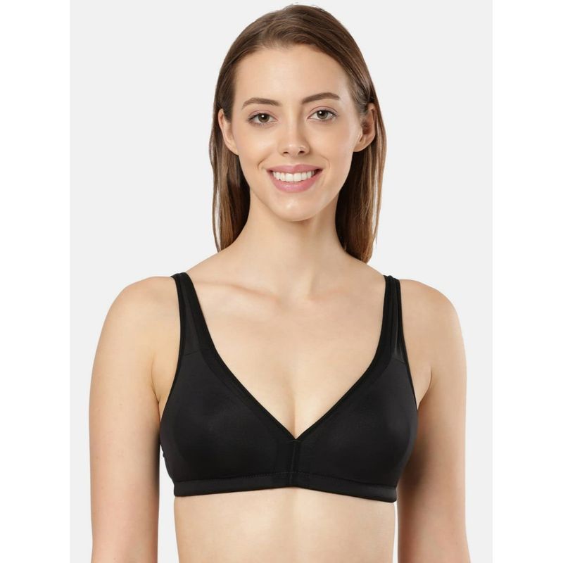 Jockey 1820 Wirefree Non Padded Microfiber Elastane Everyday Bra - Black (34B)