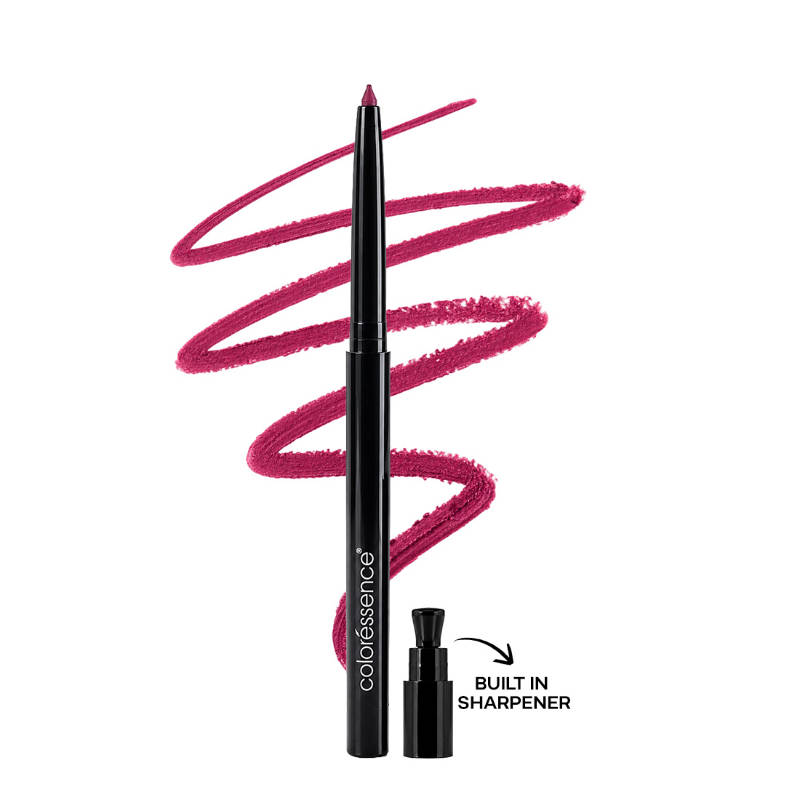 Coloressence Pout Perfect Lip Liner with Sharpener, Long Lasting Smudgeproof Waterproof - Mauve