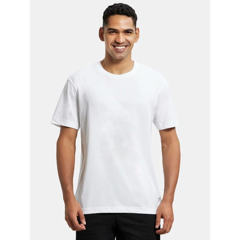 Jockey Man White Sport T-Shirt (2XL)